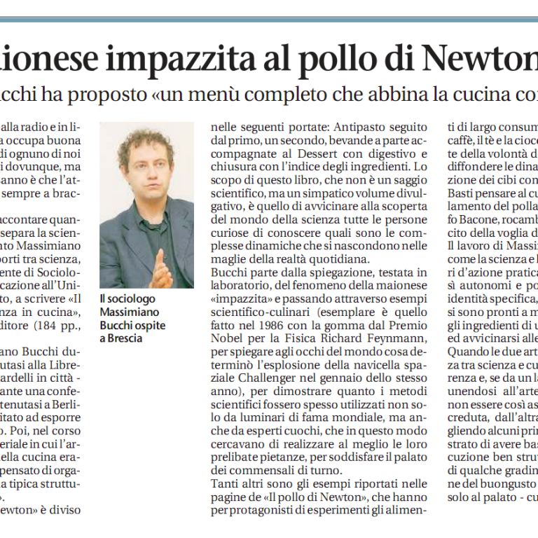 Dalla maionese impazzita al pollo di Newton
